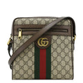 GUCCI Ophidia Small Gucci Canvas Messenger Bag Beige 547926