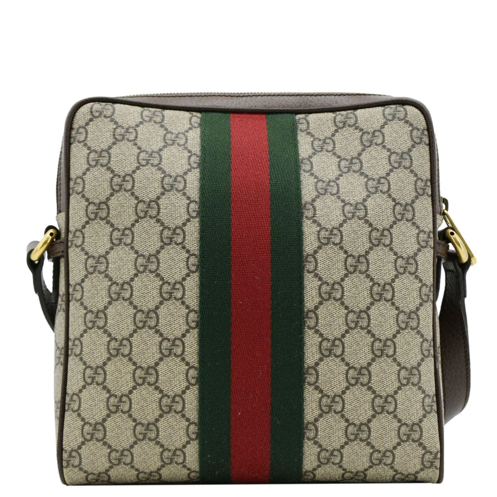 GUCCI Ophidia Small Gucci Canvas Messenger Bag Beige 547926