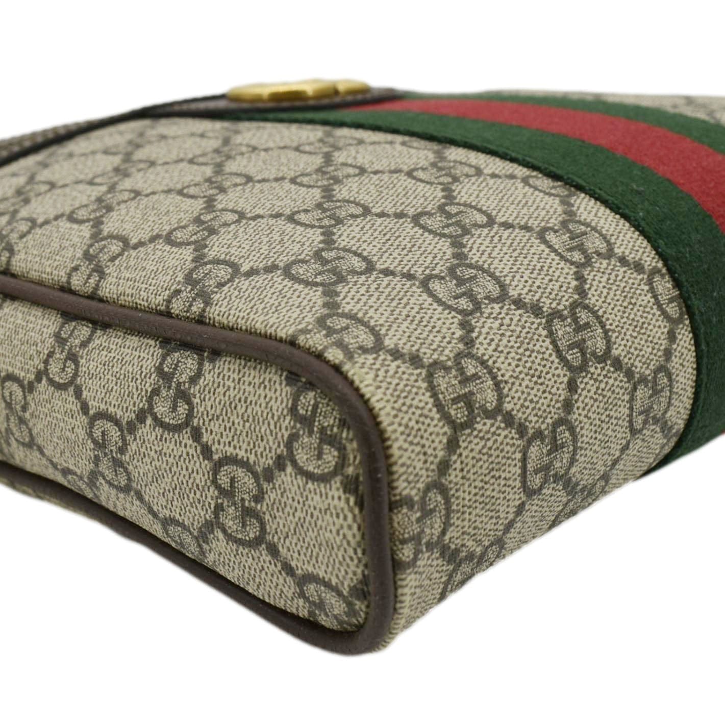 GUCCI Ophidia Small Gucci Canvas Messenger Bag Beige 547926