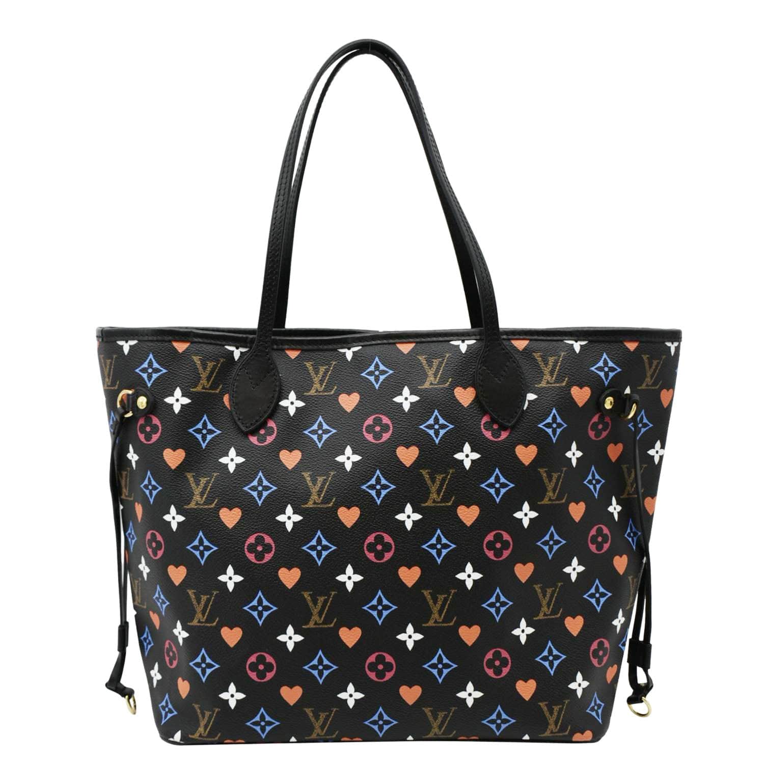 LOUIS VUITTON Game On Neverfull MM Monogram Canvas Tote Bag Black