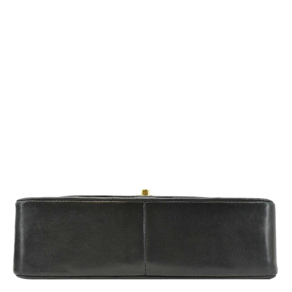 Chanel Diana Flap  Quilted Leather Shoulder Bag Black