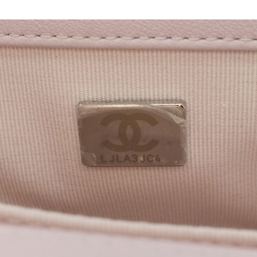 Chanel Small Flap Boy Quilted Leather Shoulder Bag Pink
