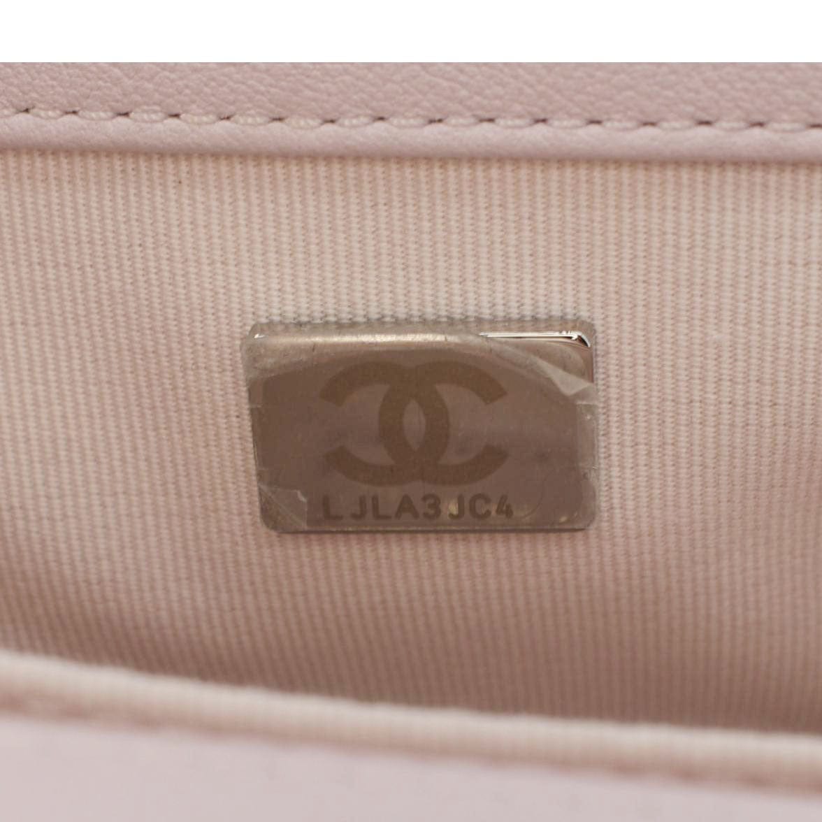 Chanel Small Flap Boy Quilted Leather Shoulder Bag Pink