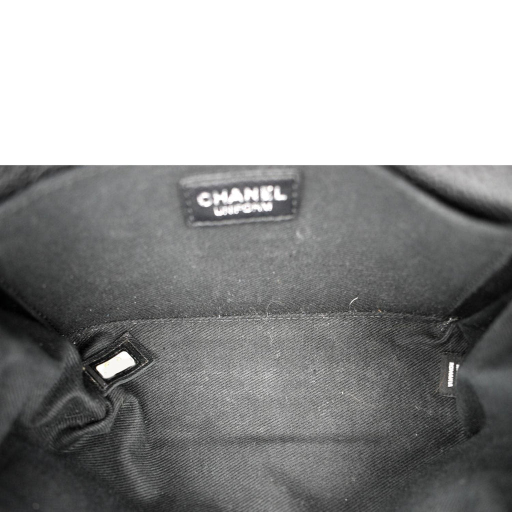 Chanel  Reissue Flap Grained Leather Waist Belt Bag Black