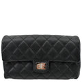 Chanel  Reissue Flap Grained Leather Waist Belt Bag Black