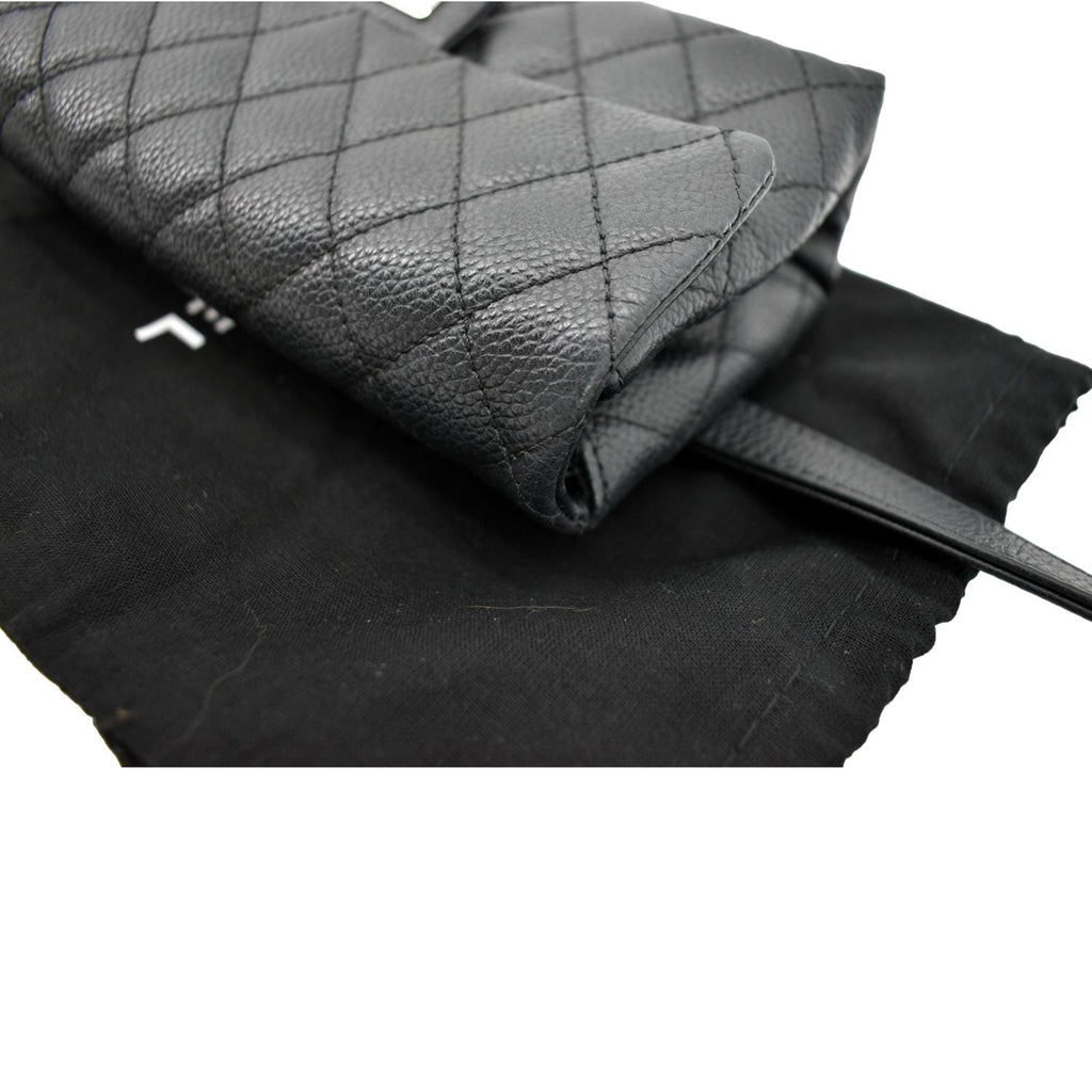 Chanel  Reissue Flap Grained Leather Waist Belt Bag Black