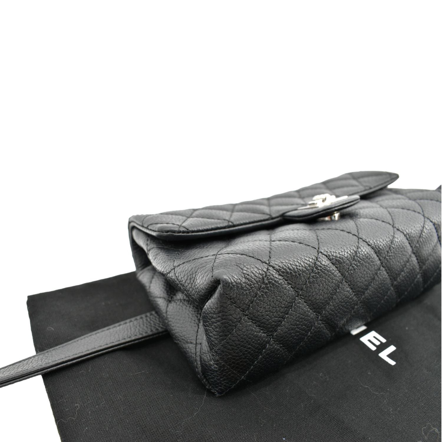 Chanel  Reissue Flap Grained Leather Waist Belt Bag Black