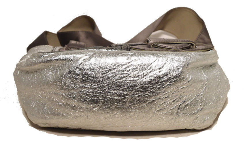 Chaneloe SiLouis Vuittoner Leather Satin Snakeskin Buckle Shoulder Bag
