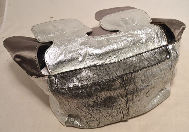 Chaneloe SiLouis Vuittoner Leather Satin Snakeskin Buckle Shoulder Bag