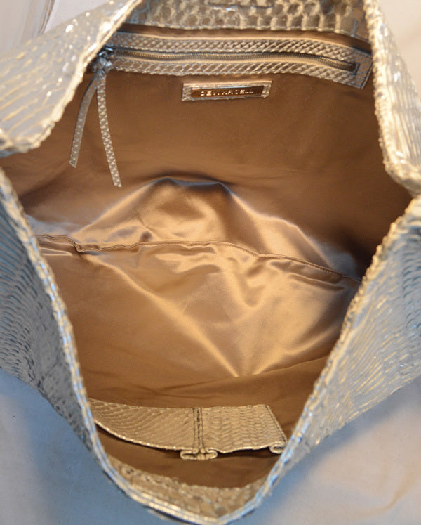 Devi Kroell SiLouis Vuittoner Snakeskin Xxl Hobo Shoulder Bag