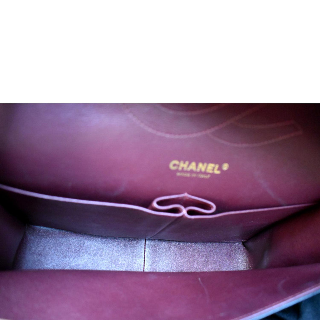 Chanel Jumbo Double Flap Caviar Leather Shoulder Bag Black