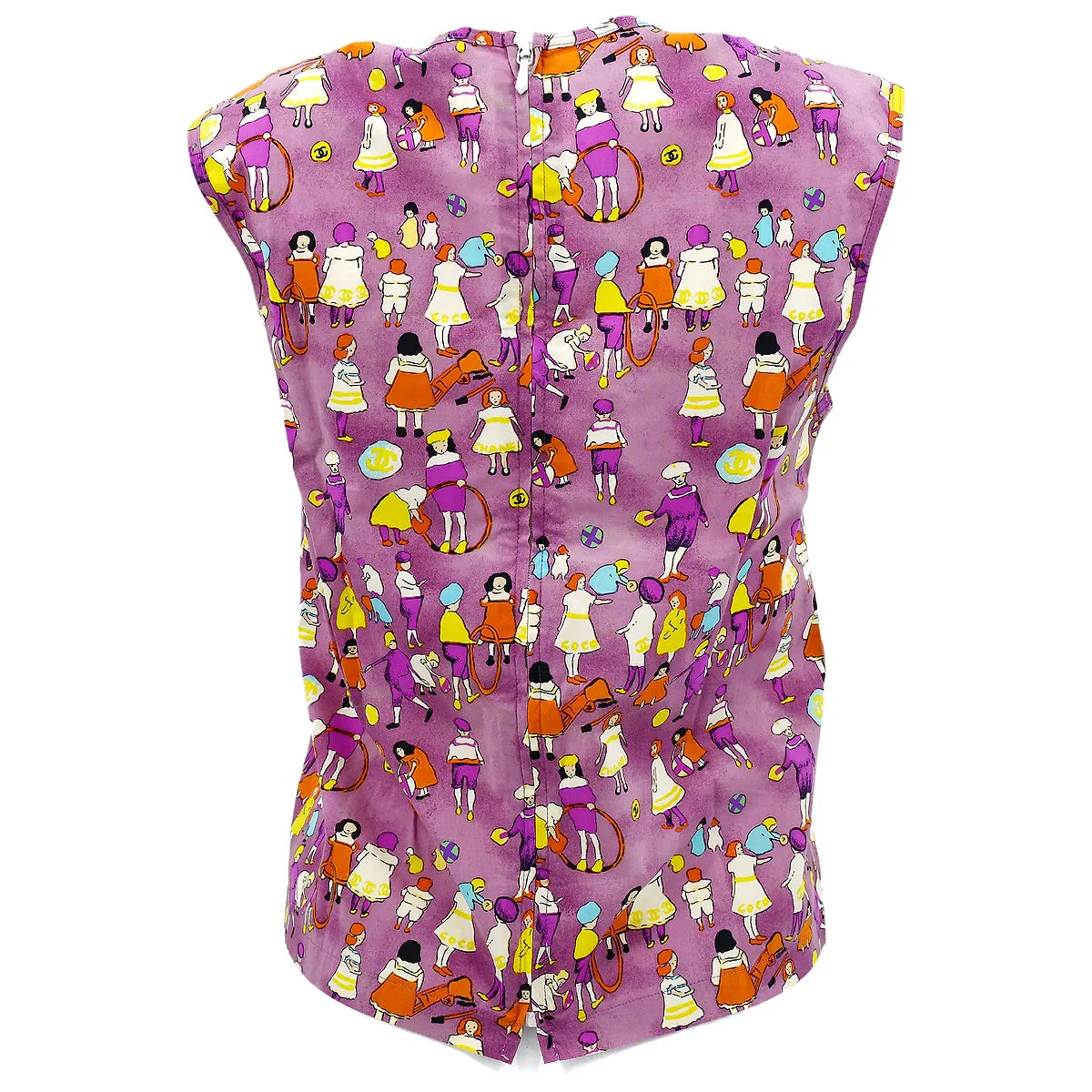 Chanel 2001 Spring graphic-print sleeveless top #42