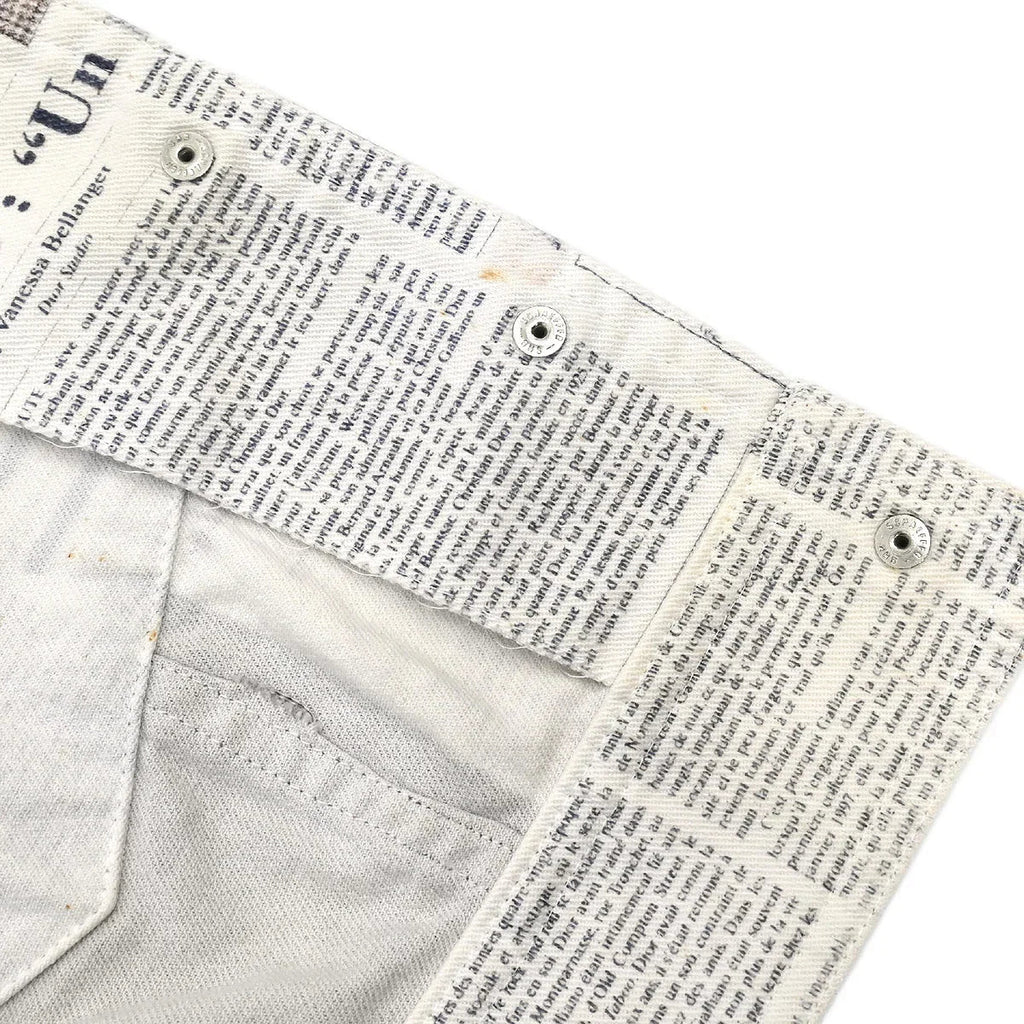 Christian Dior Fall 2000 Newspaper Jacket White