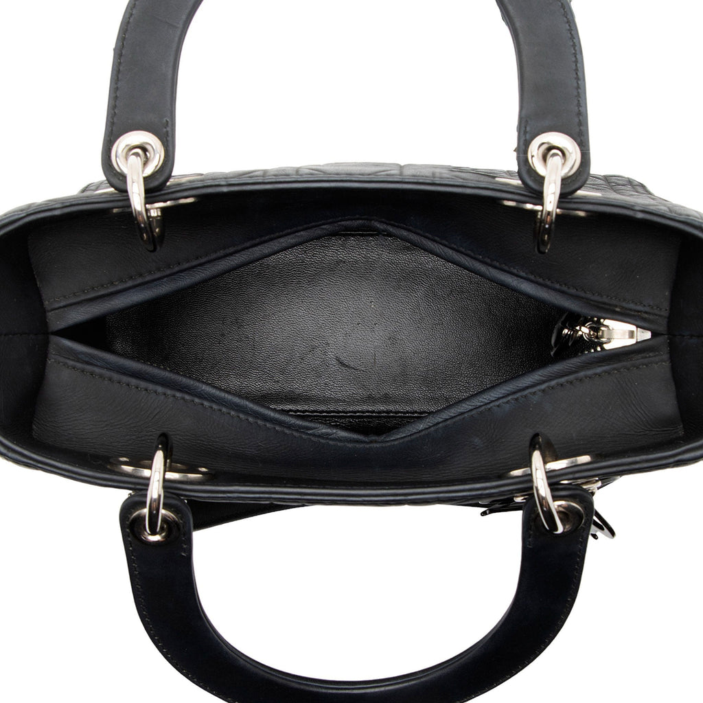 Dior Calfskin Ultra Matte Lady Dior Medium Tote (SHF-7DzMp8)