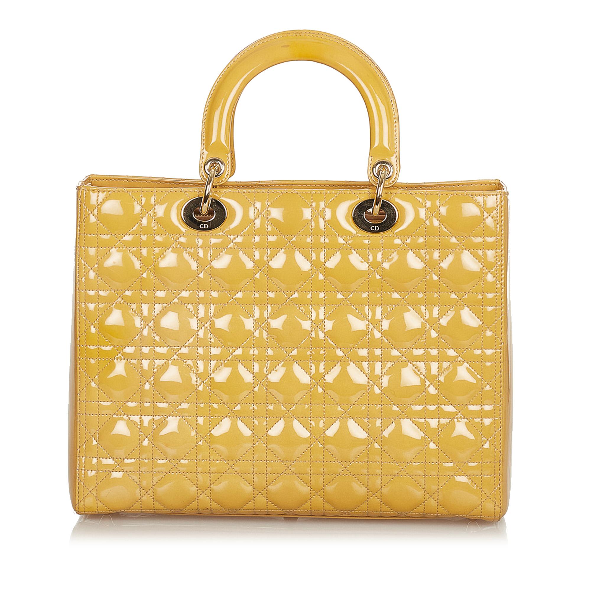 Dior Cannage Lady Dior 1:1 Rep Leather Tote (SHG-25997)