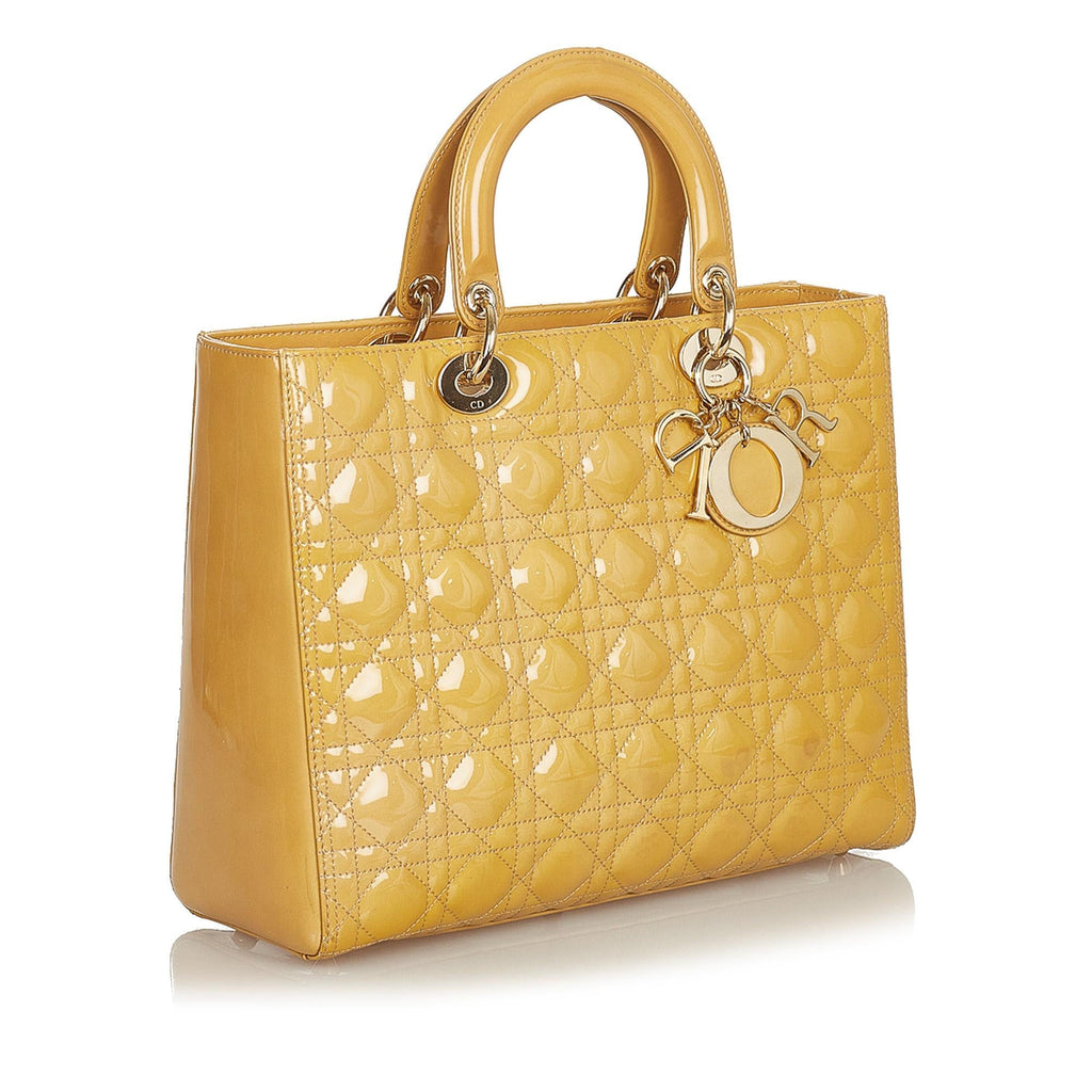 Dior Cannage Lady Dior 1:1 Rep Leather Tote (SHG-25997)