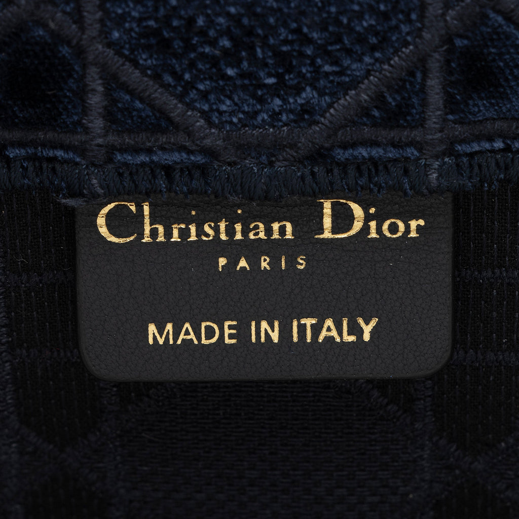 Dior Velvet Cannage Medium Book Tote