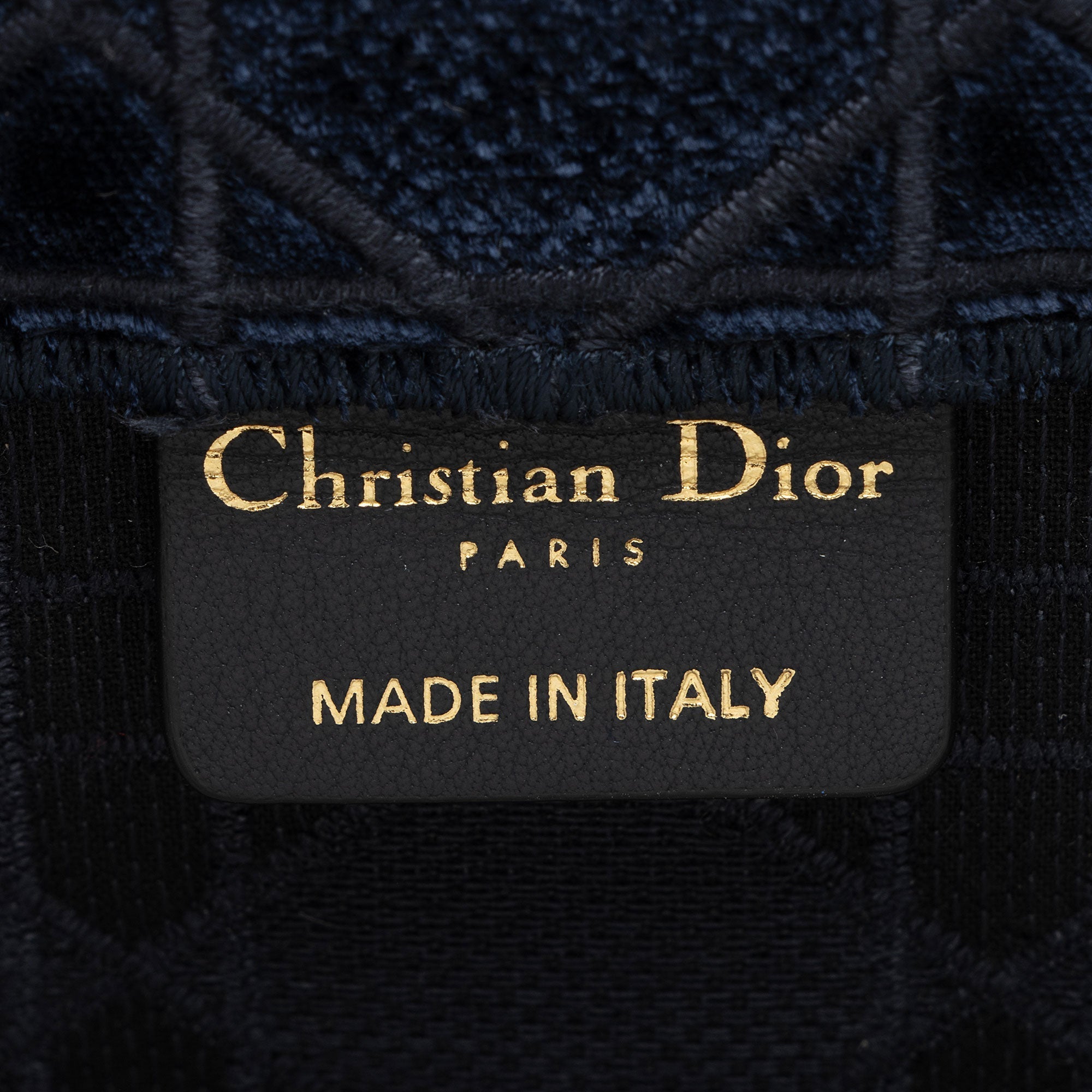 Dior Velvet Cannage Medium Book Tote
