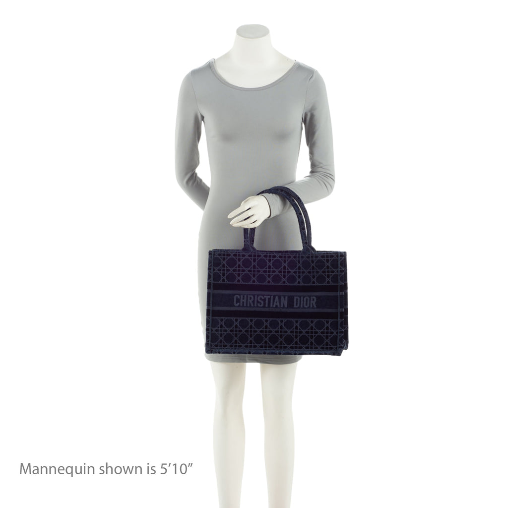 Dior Velvet Cannage Medium Book Tote
