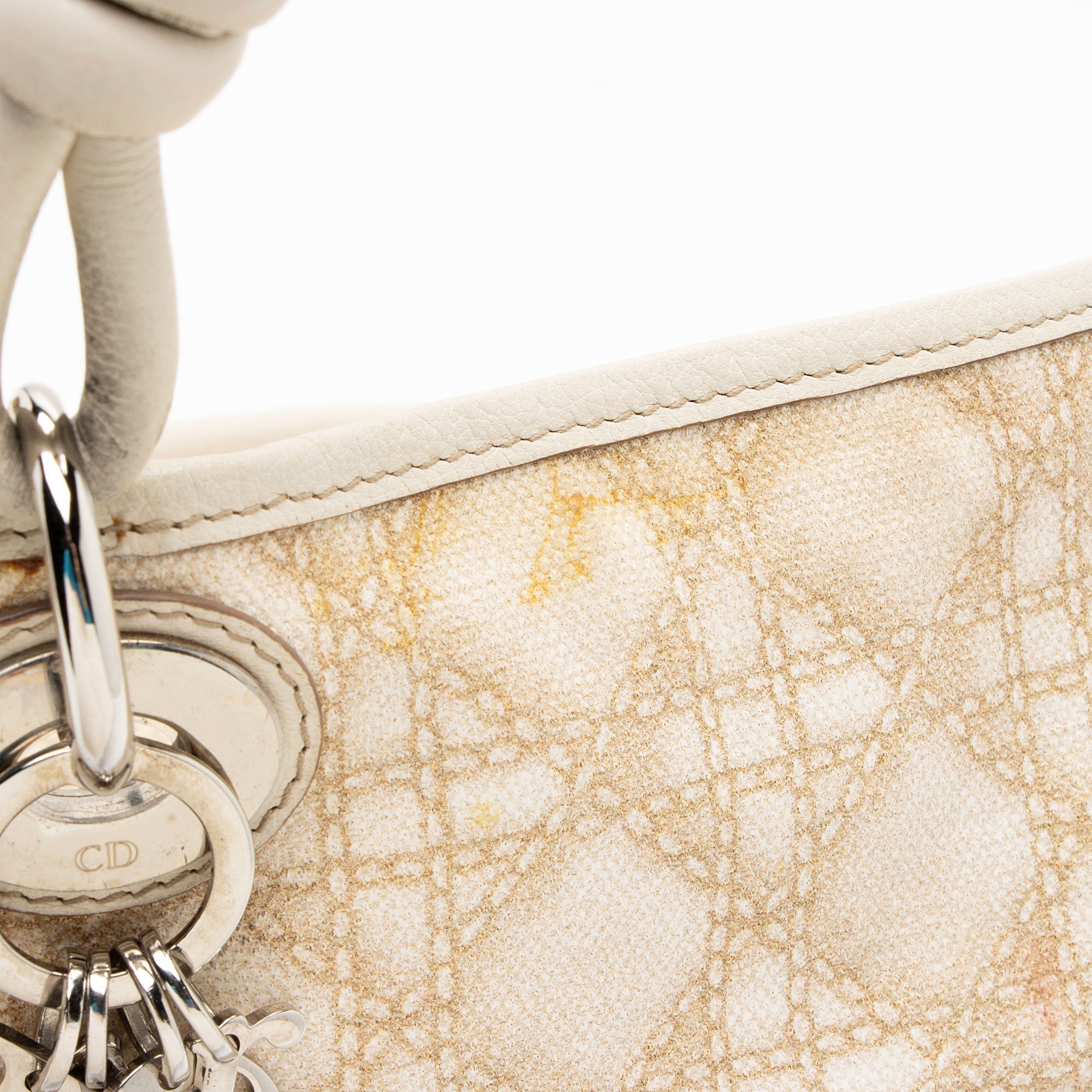 Dior Canvas Knot Cherie Shopping Tote (SHF-87QxeJ)
