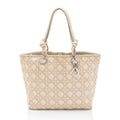 Dior Canvas Knot Cherie Shopping Tote (SHF-87QxeJ)