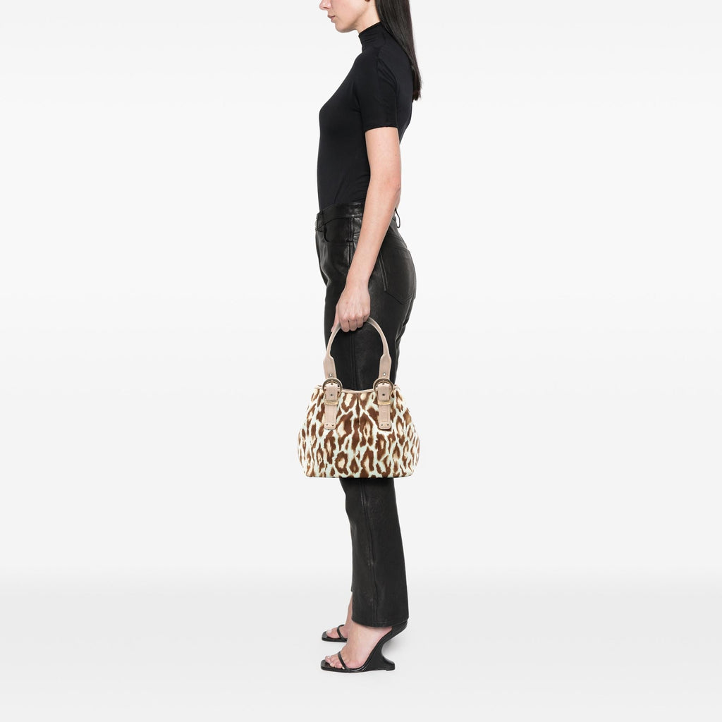 Dior Canvas Leopard Print Saint Tropez Tote