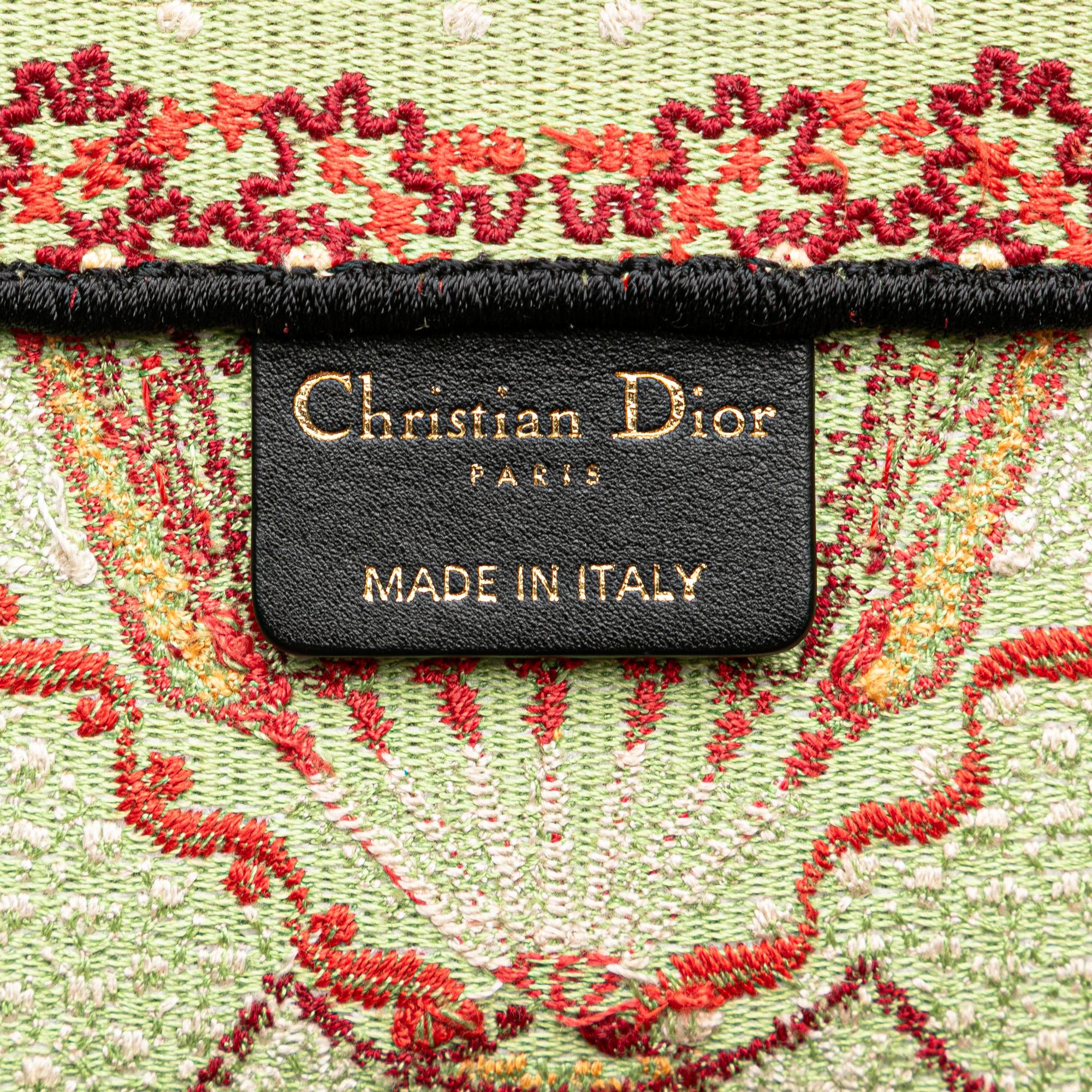 Dior Cruise Large Lights Embroidered Multicolor Canvas Book Tote (SHG-aorY1I)