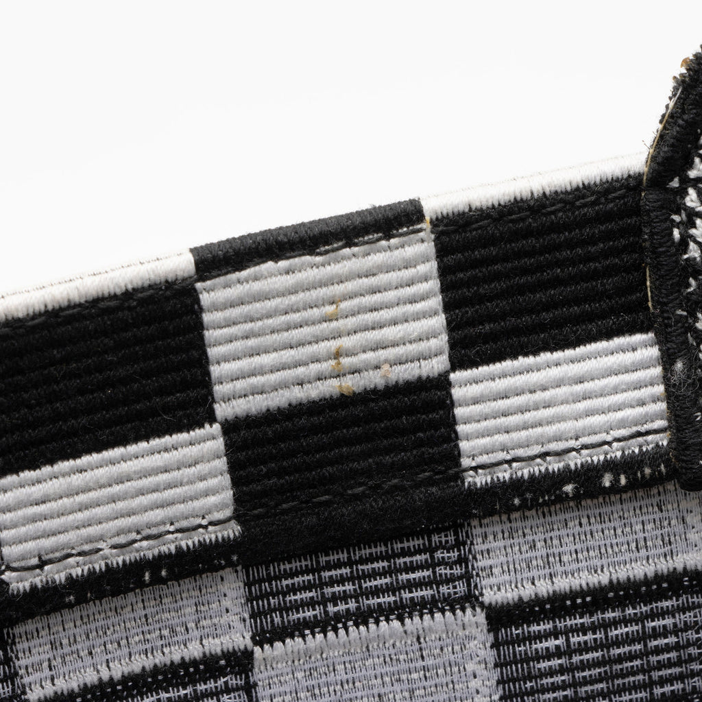 Dior Embroidered Canvas Checkered Book Tote