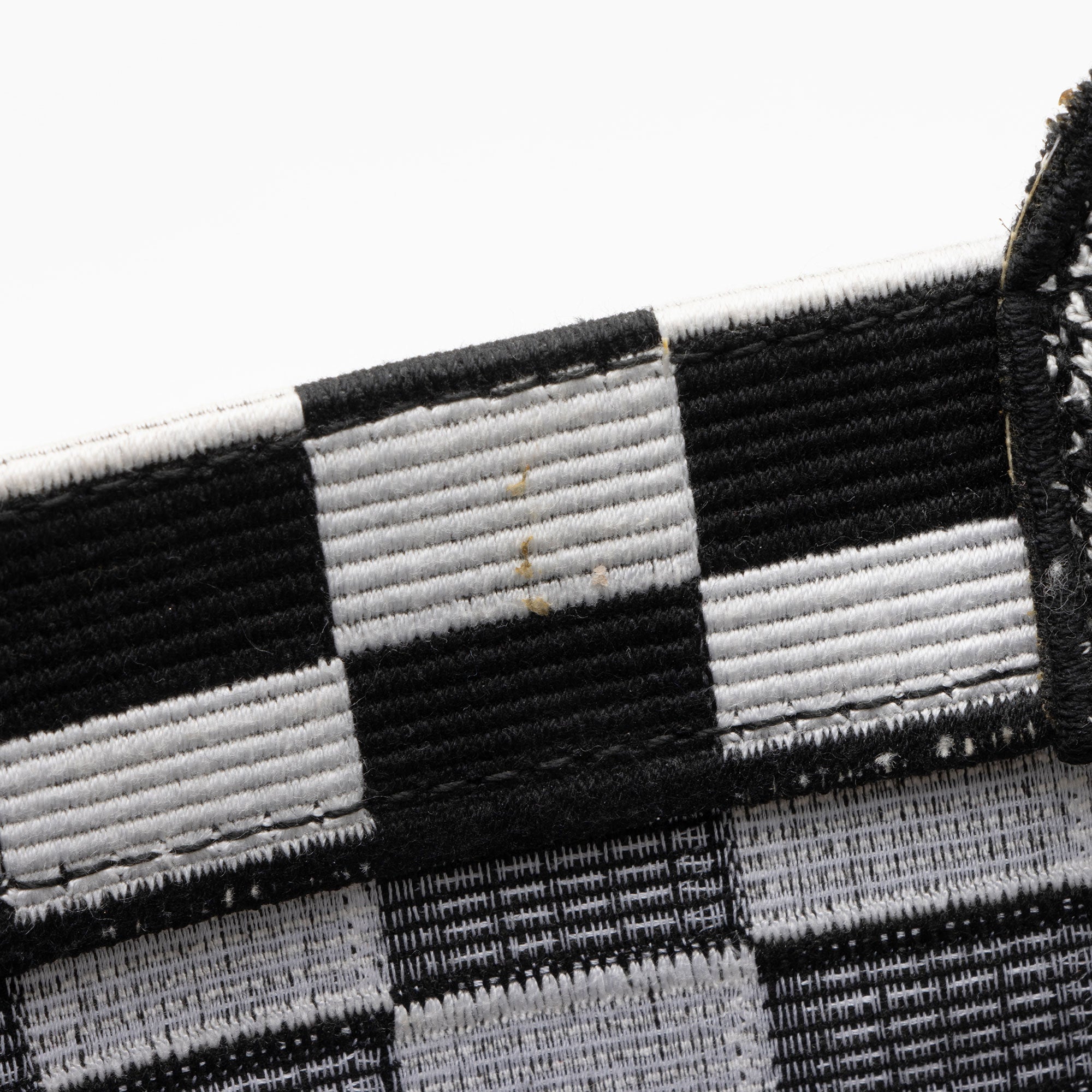 Dior Embroidered Canvas Checkered Book Tote