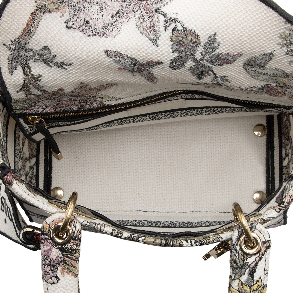 Dior Embroidered Jardin Botanique Lady D-Lite Medium Tote