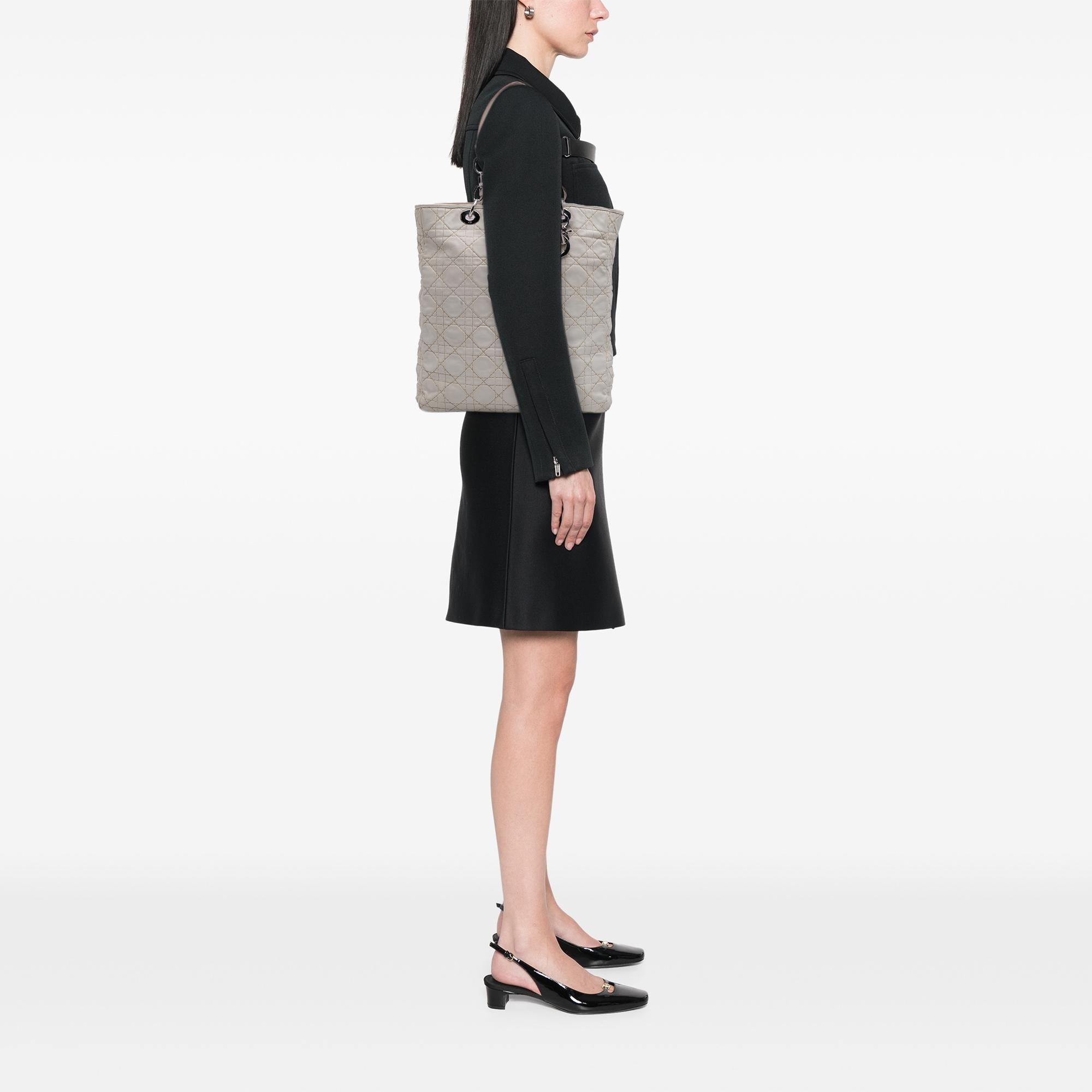 Dior Lambskin Cannage Lady Dior Soft Shopping Tote