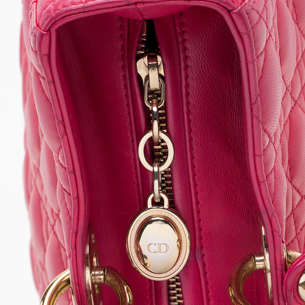 Dior Lambskin Lady Dior Large Tote - FINAL SALE (SHF-17599)