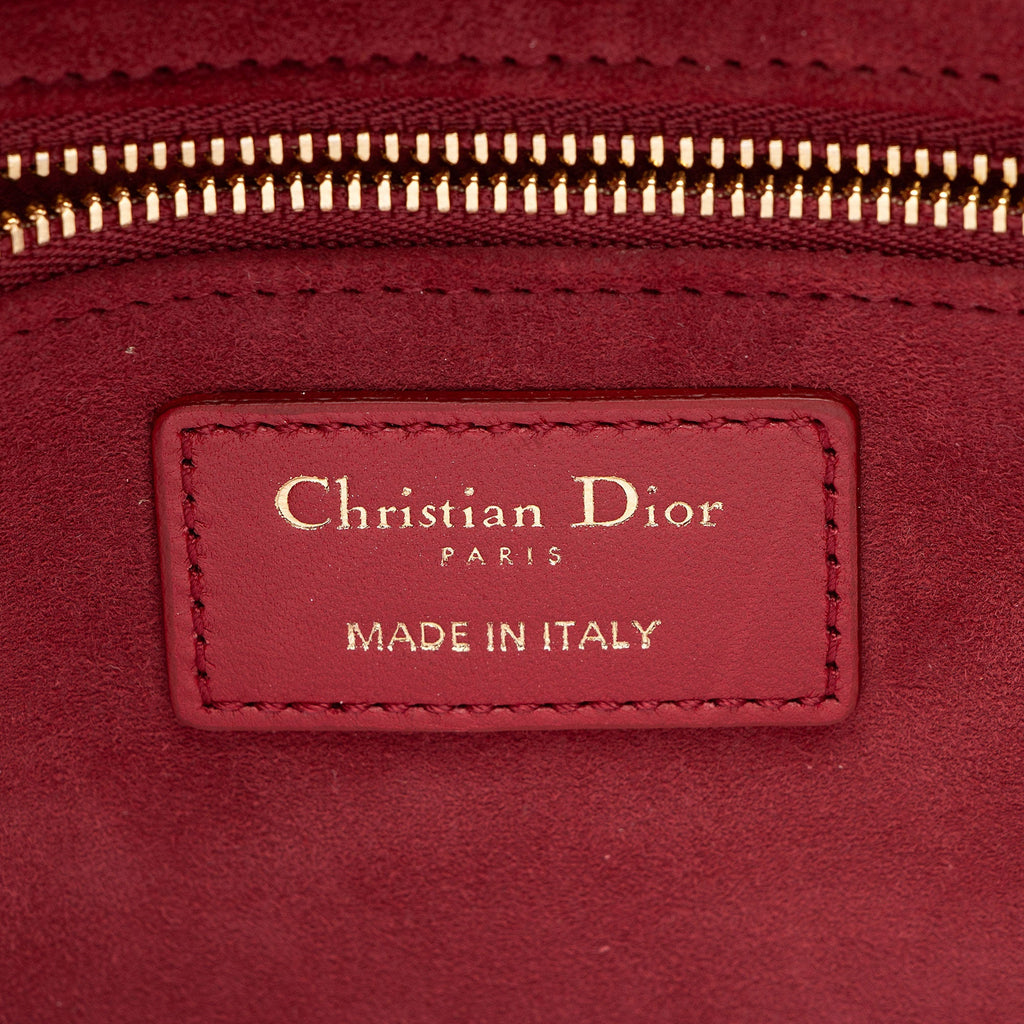 Dior Lambskin Lady Dior Large Tote (SHF-QajY9m)