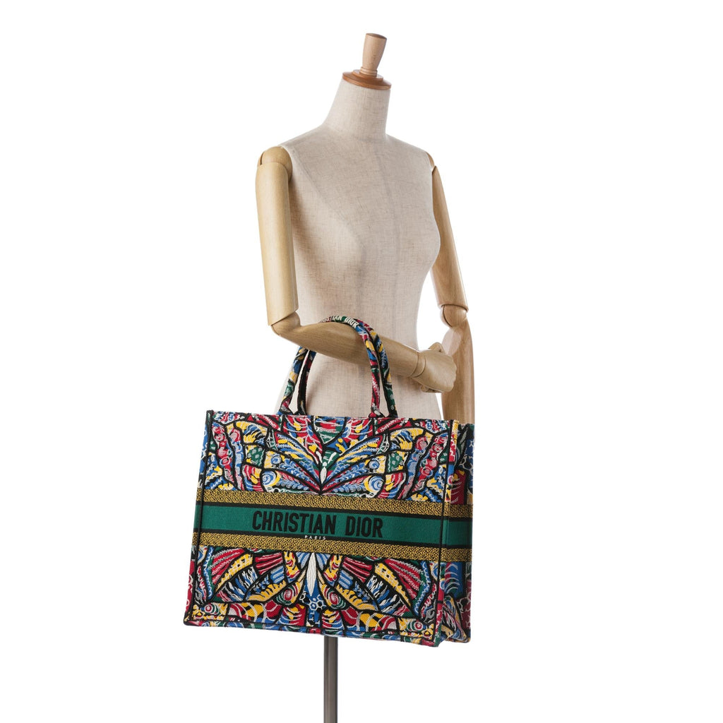 Dior Large Butterfly Book Tote (SHG-aFmsl8)