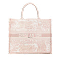 Dior Large Canvas Embroidered Dioriviera Toile De Jouy Book Tote
