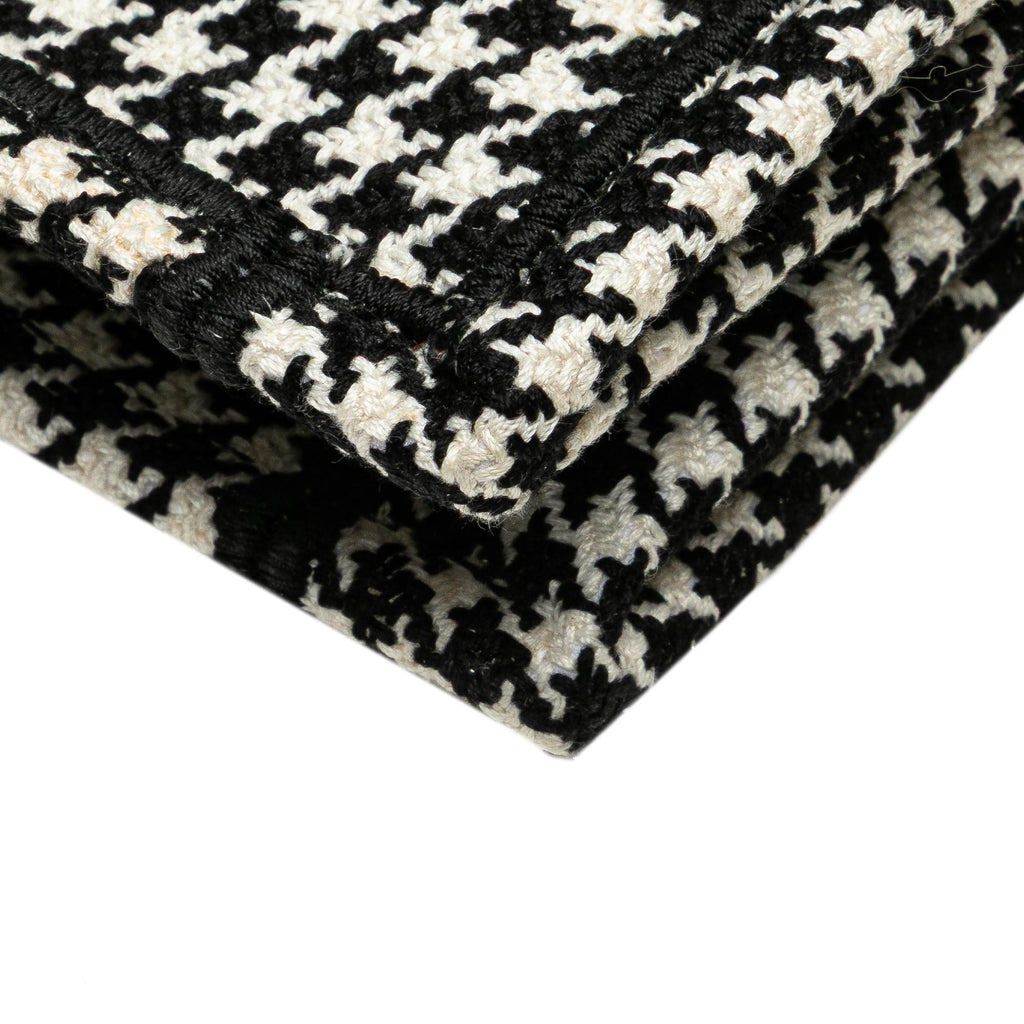 Dior Large Canvas Houndstooth Embroidered Book Tote