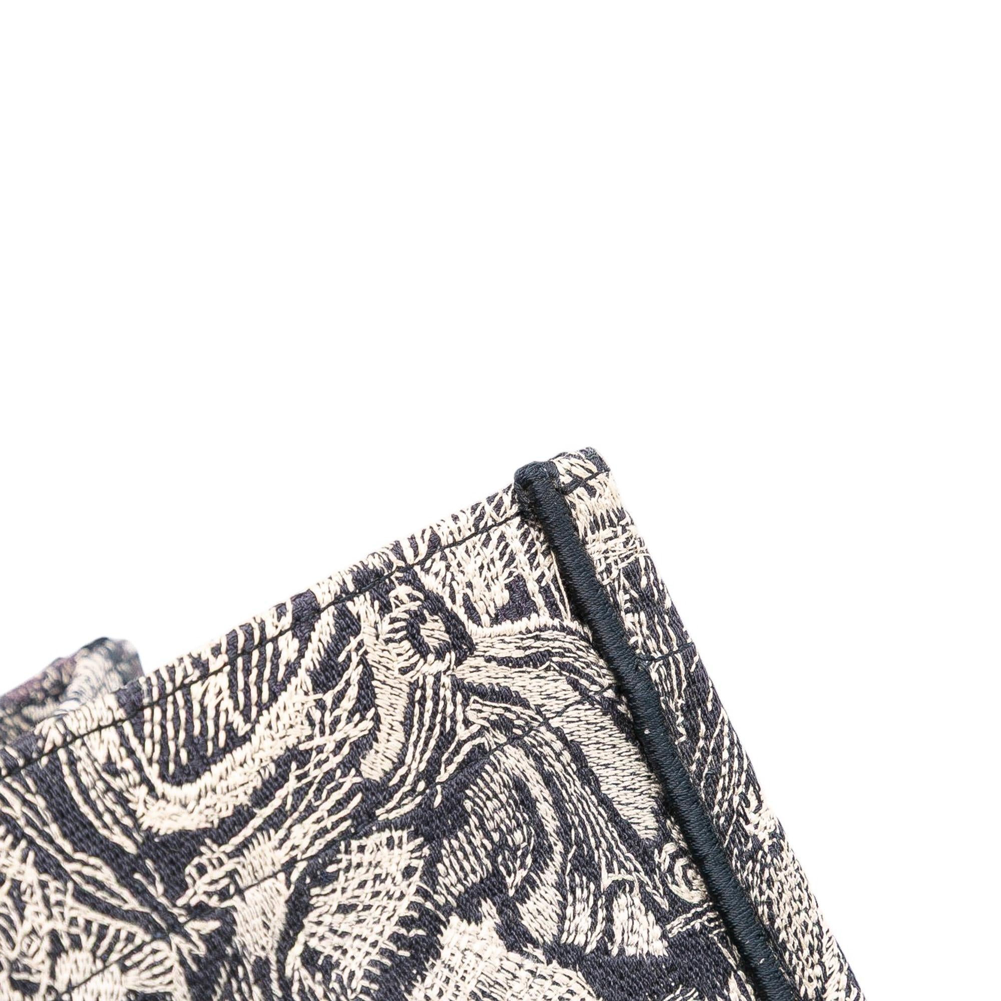 Dior Large Canvas Toile de Jouy Reverse Embroidered Book Tote