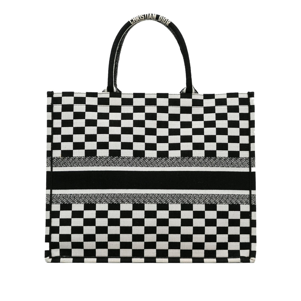Dior Large Check Book Tote (SHG-EgfFW0)