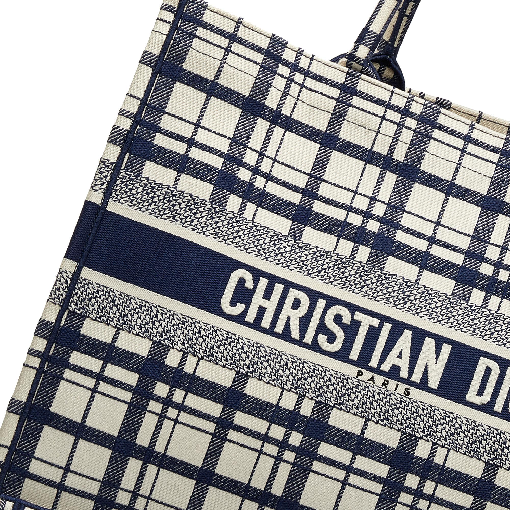 Dior Large Check n Dior Book Tote