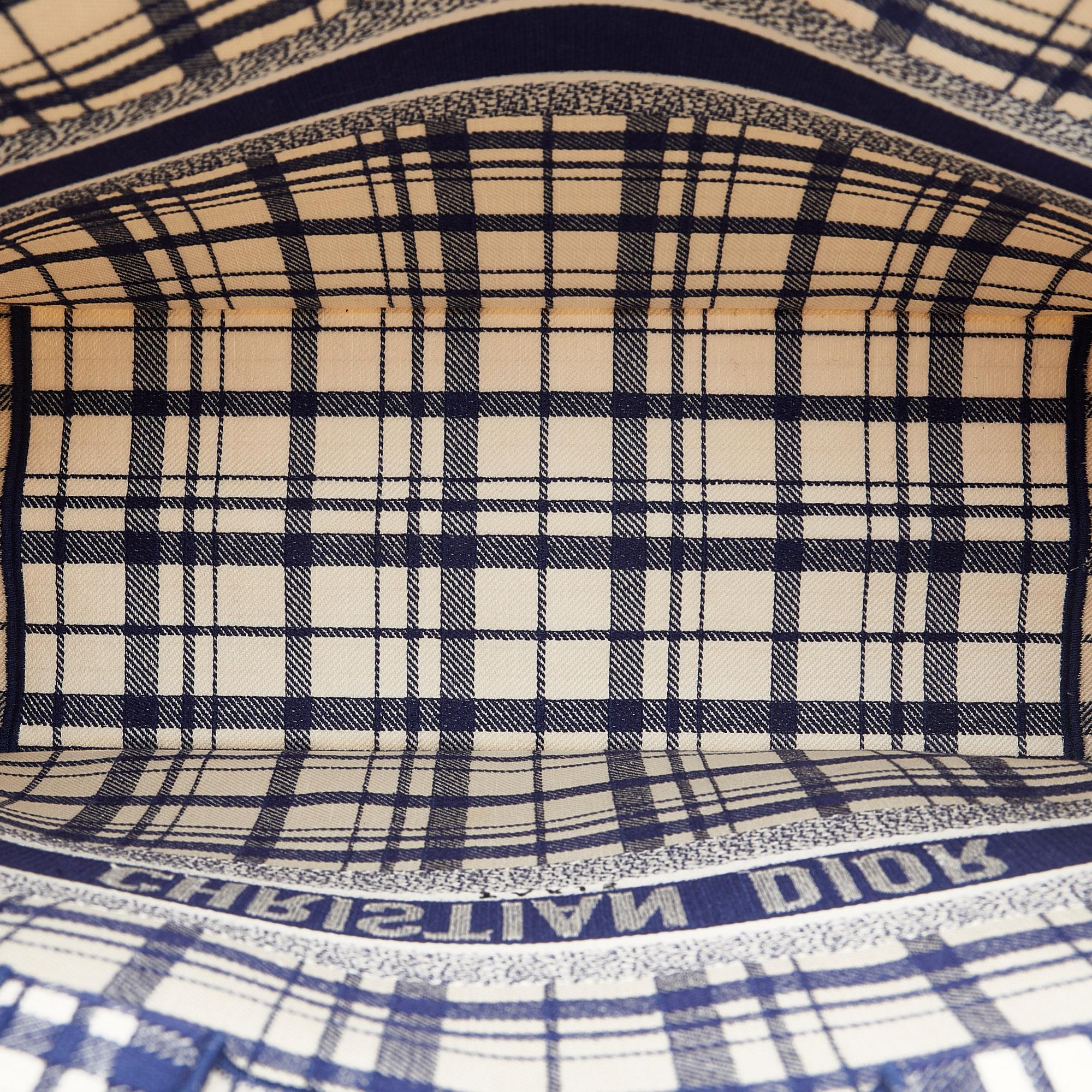 Dior Large Check n Dior Book Tote