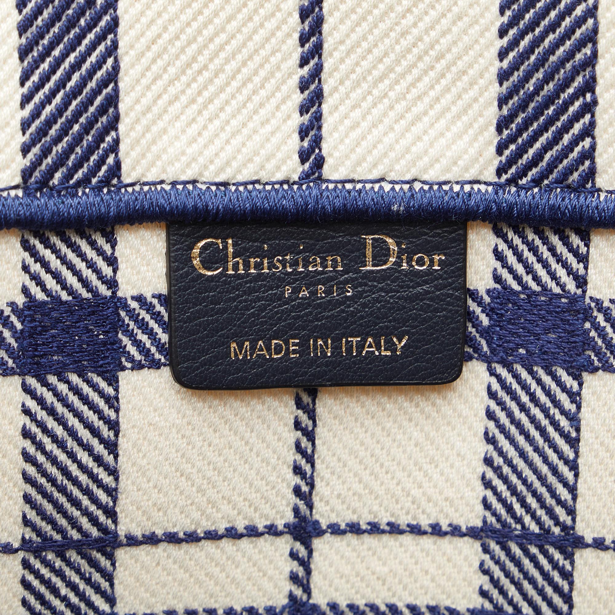 Dior Large Check n Dior Book Tote