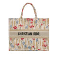 Dior Large Embroidered Hibiscus Book Tote (SHG-jZD0DI)