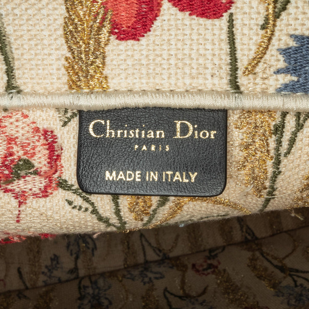 Dior Large Embroidered Hibiscus Book Tote (SHG-jZD0DI)