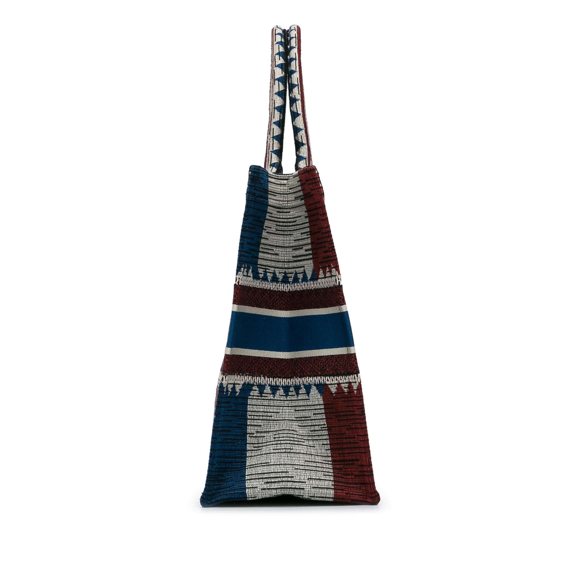 Dior Large French Flag Book Tote