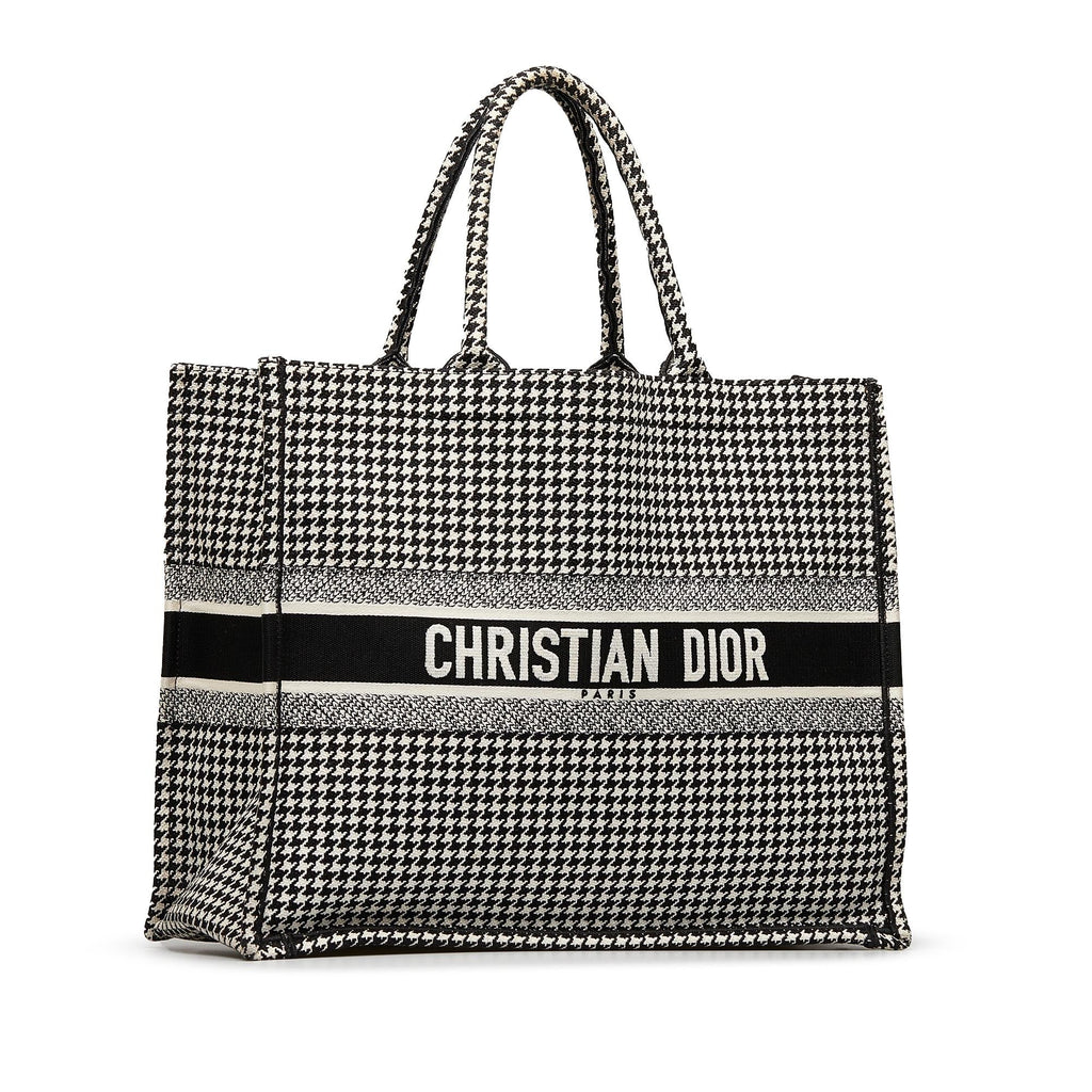 Dior Large Houndstooth Book Tote