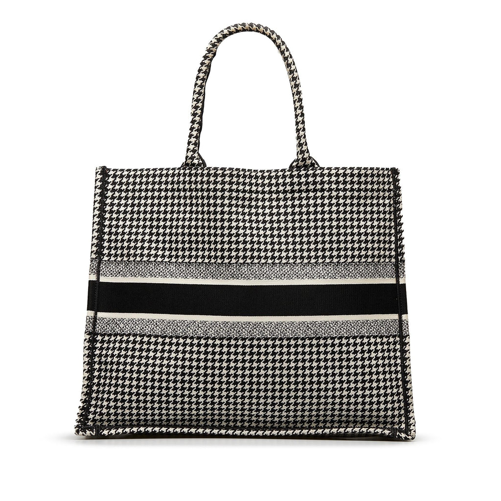 Dior Large Houndstooth Book Tote