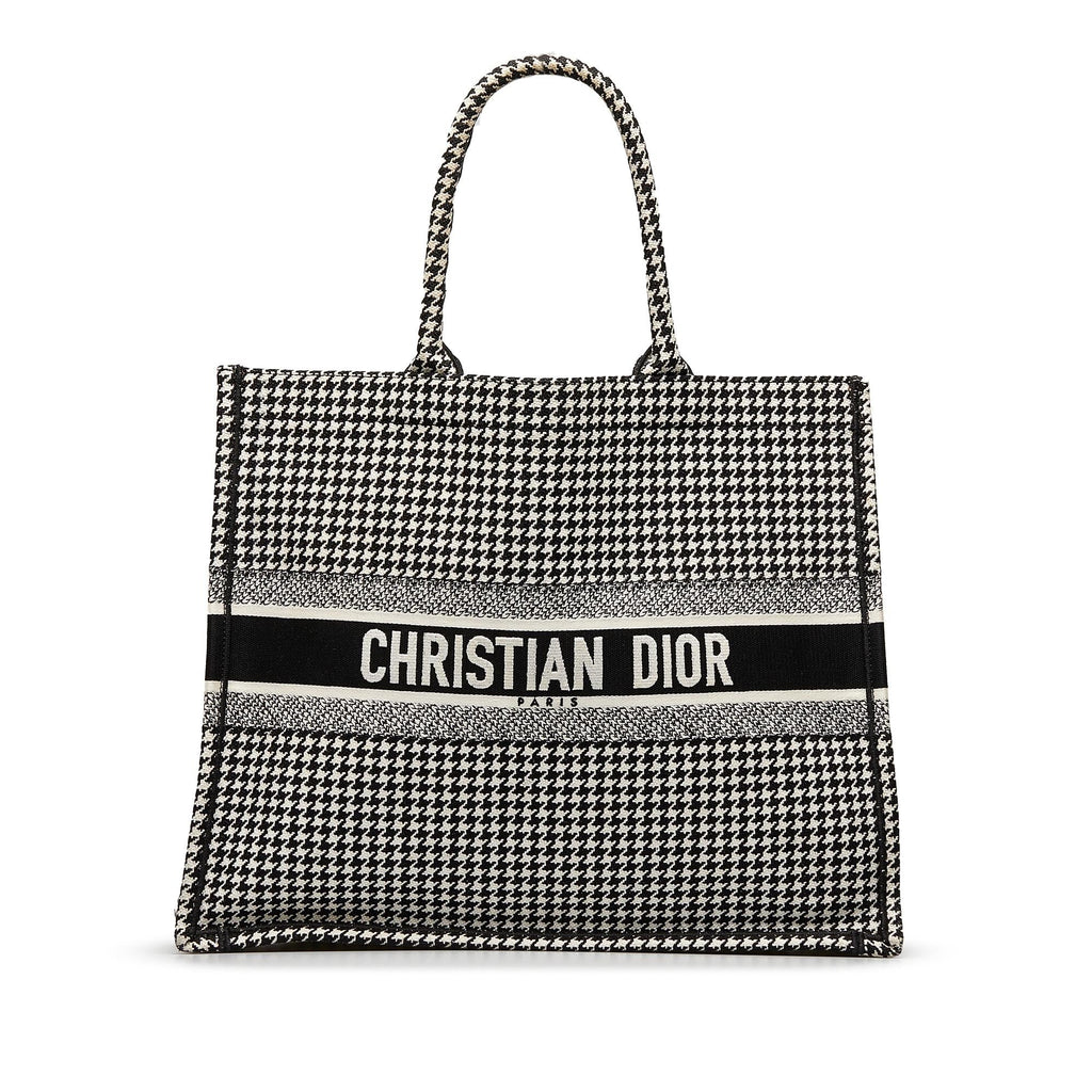 Dior Large Houndstooth Book Tote