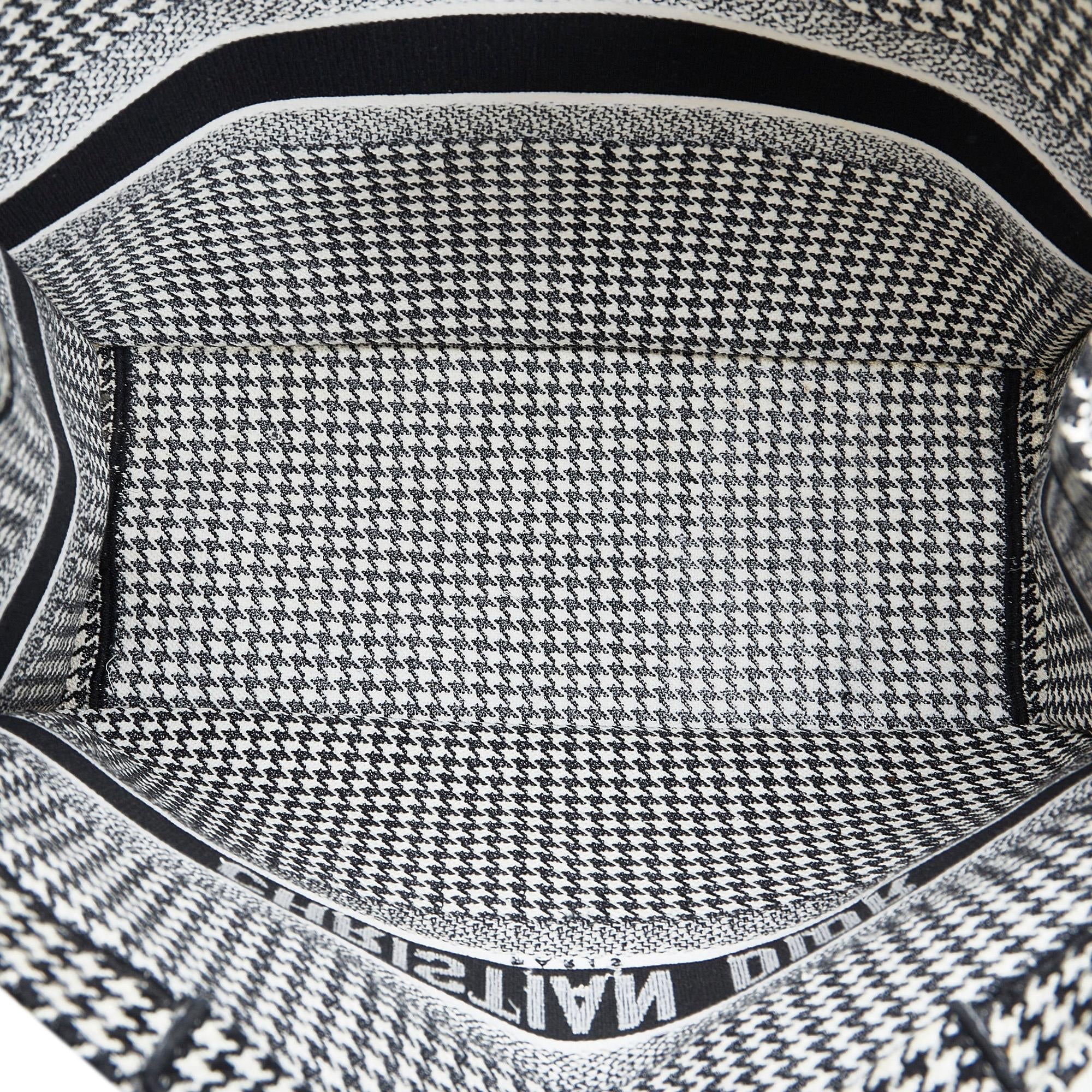 Dior Large Houndstooth Book Tote