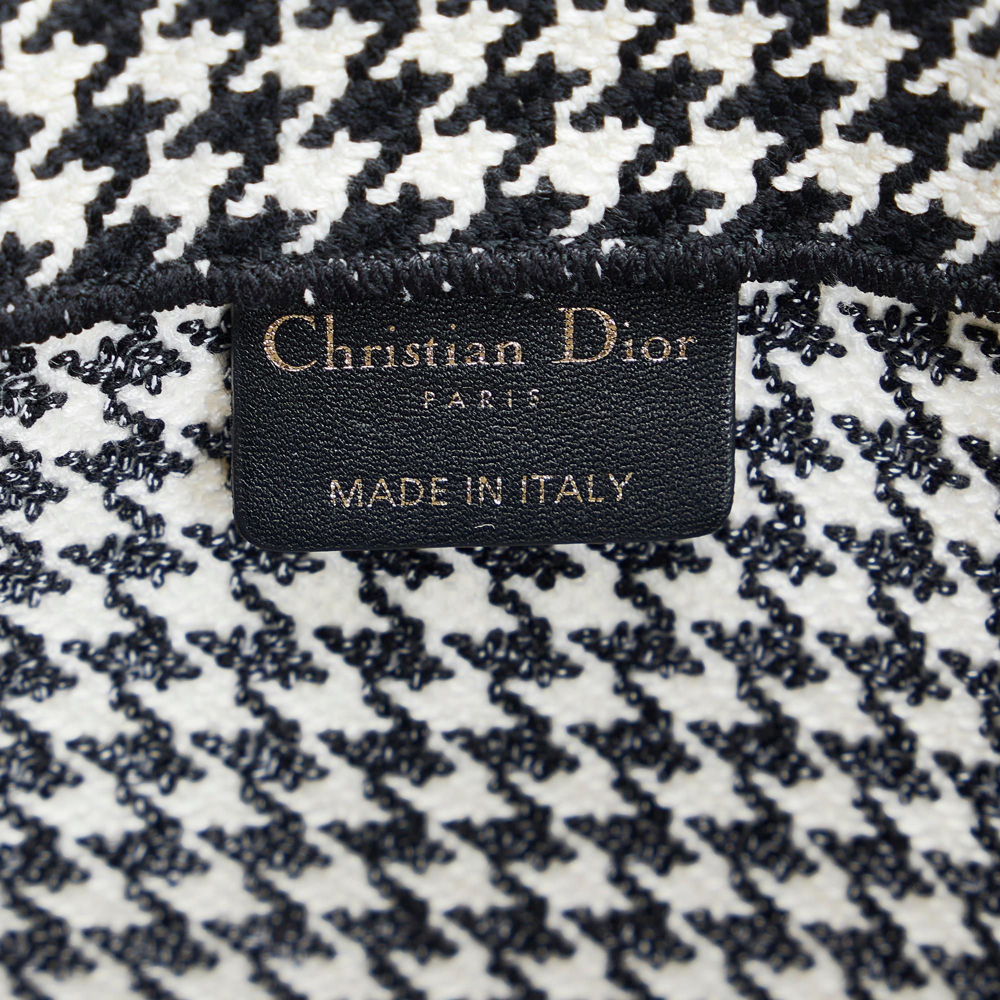 Dior Large Houndstooth Book Tote