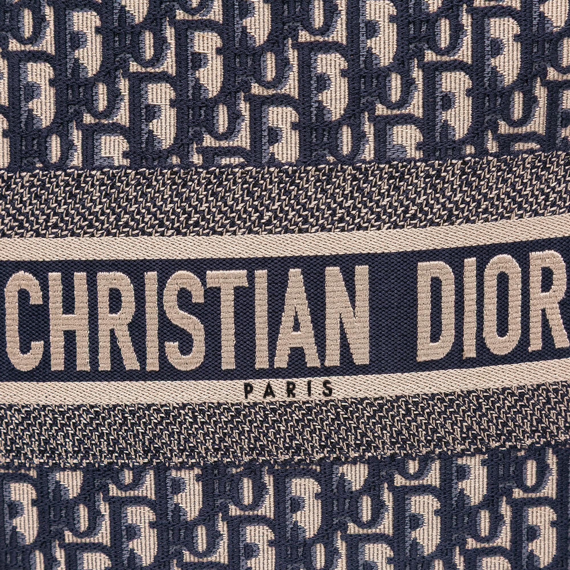 Dior Large Oblique Canvas Book Tote